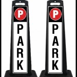 SSPB-P1 White Parking Lot Signs