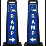 Blue Handicap Ramp Signs
