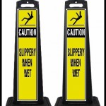 SSPB-P46 Yellow Slippery When Wet Floor Sign