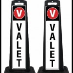 SSPB-V2 White Valet Parking Signs
