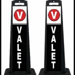 SSPB-V3 Black Valet Parking Signs